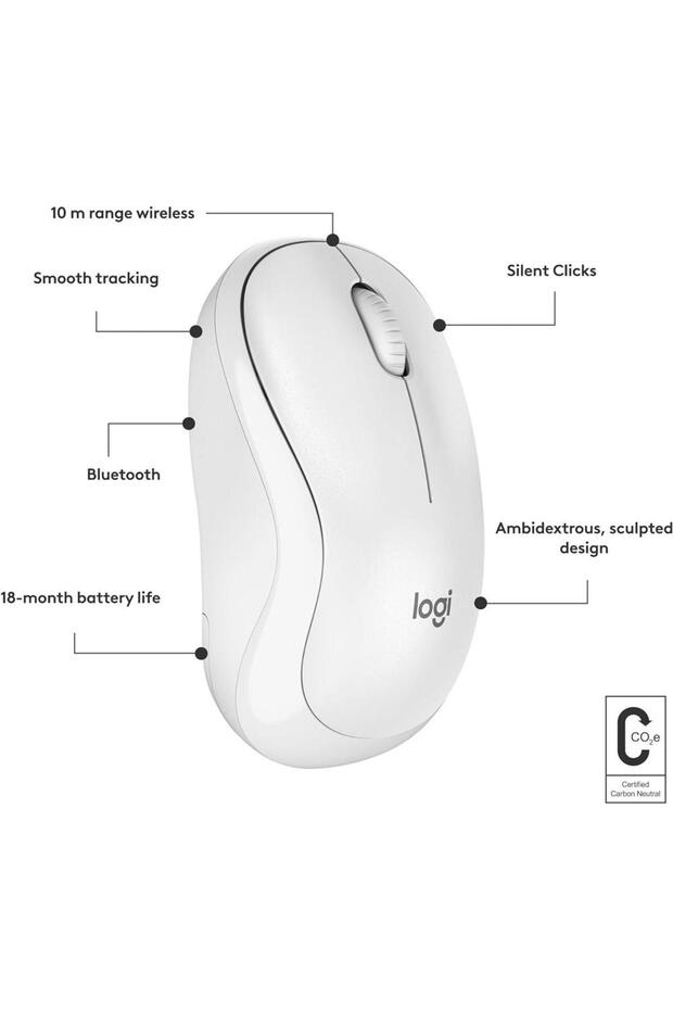 M240 Silent Bluetooth Mouse Off White - 5