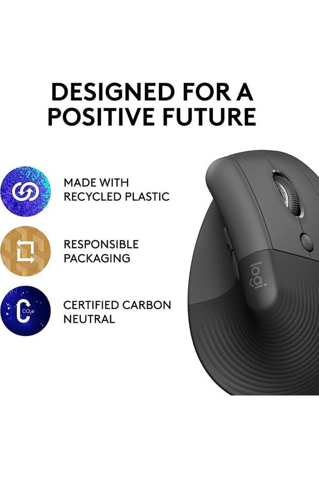 Lift Vertical Ergonomic Mouse Graphite - 4