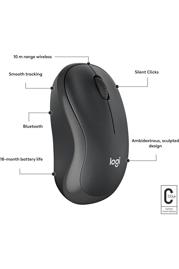 M240 Silent Bluetooth Mouse Graphite - 5