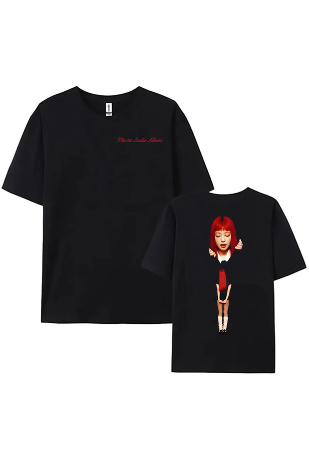 Black Jennie Ruby 1St Studio Album Merch Tshirt Kim Mantra Jennie Li Gev