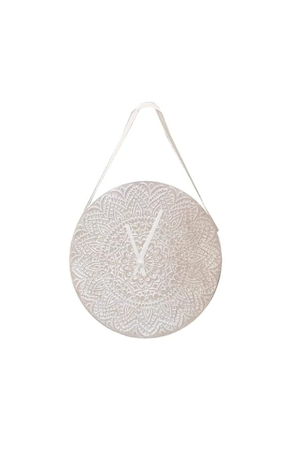HOME DECO ETHNICAL LIFE CLOCK WITH HANGING LOOP 30CM M8