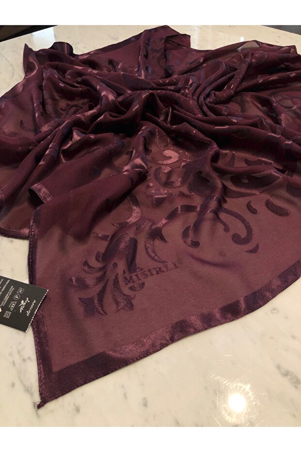 Mısırlı Eşarpları Yakma Devore Model Eşarp - 1