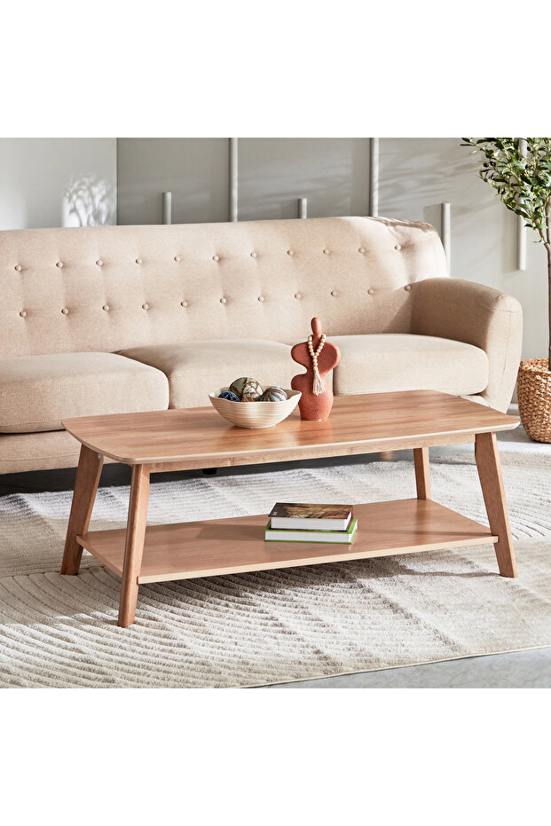 طاولة قهوة نورديك مع رف - 1