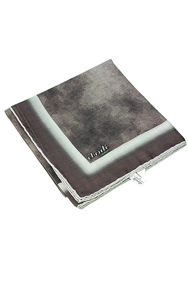 Eșarfă cu model din bumbac moale Ebruli - 95x95 cm - 3