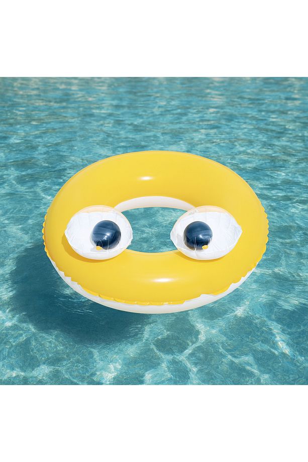 Büyük Gözlü Simit - Big Eyes Simit - Şişme Gözlü Simit - Deniz Simidi - Gözlü Havuz Simidi 61 cm - 1