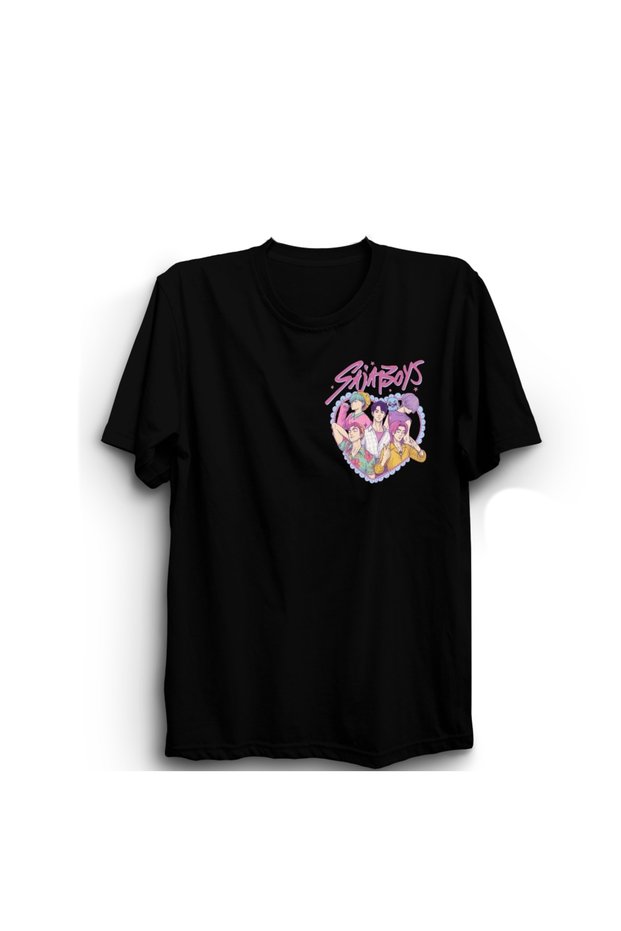 Saja Boys, Kpop Demon Hunters Kalp Printed Unisex, 100% Cotton T-Shirt