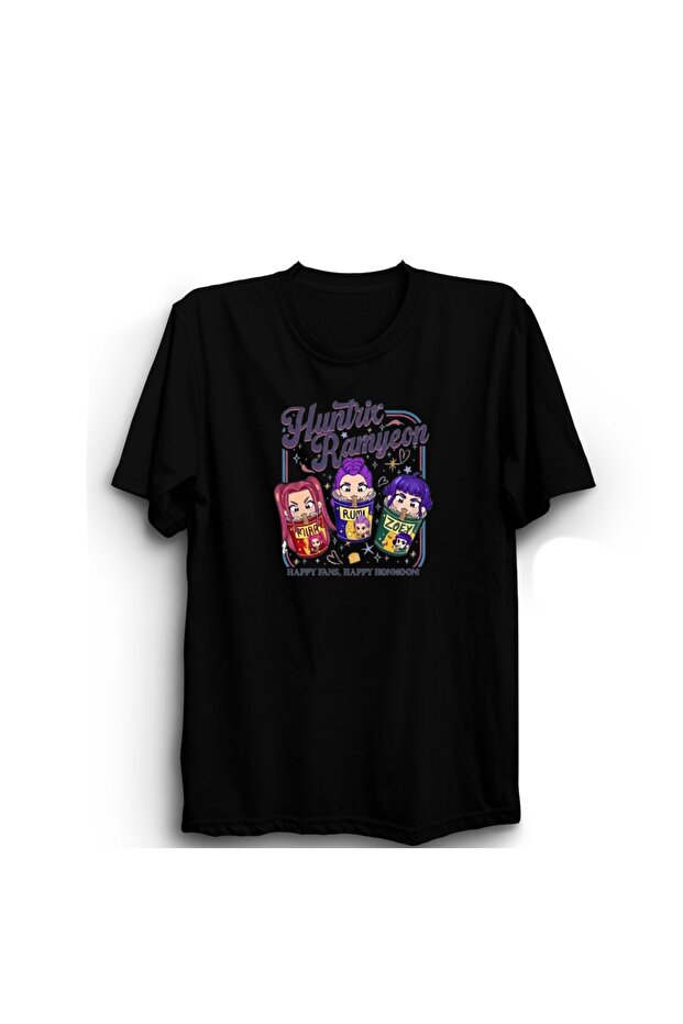 Huntrix Ramyeon, K-Pop Demon Hunters, Noodle Printed Unisex, 100% Cotton T-Shirt