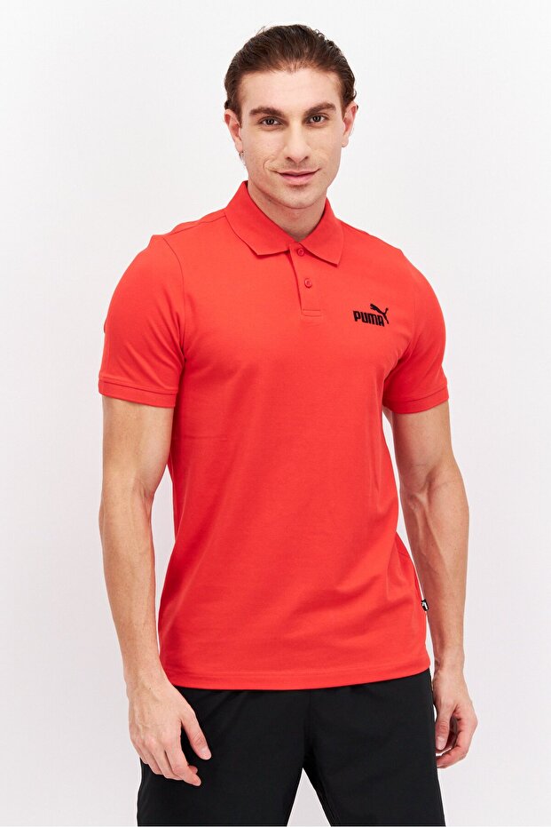 Men Sportswear Fit Training Polo Shirt, Red