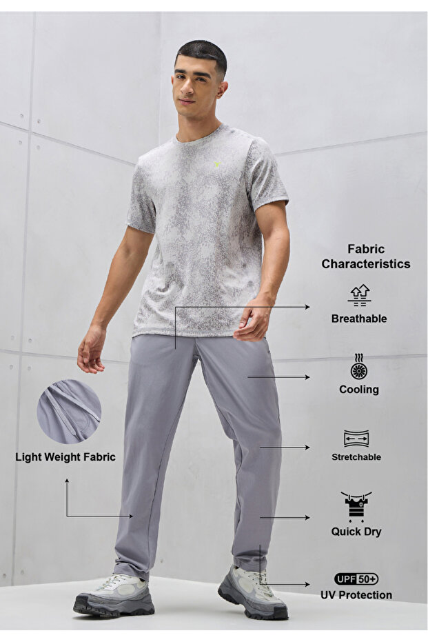 Solid 4-Way Stretch Track Pants - 1