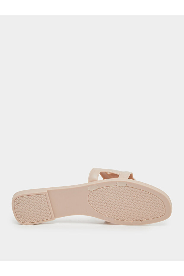 صندل مسطح بتصميم دائري متقاطع سادة - 6