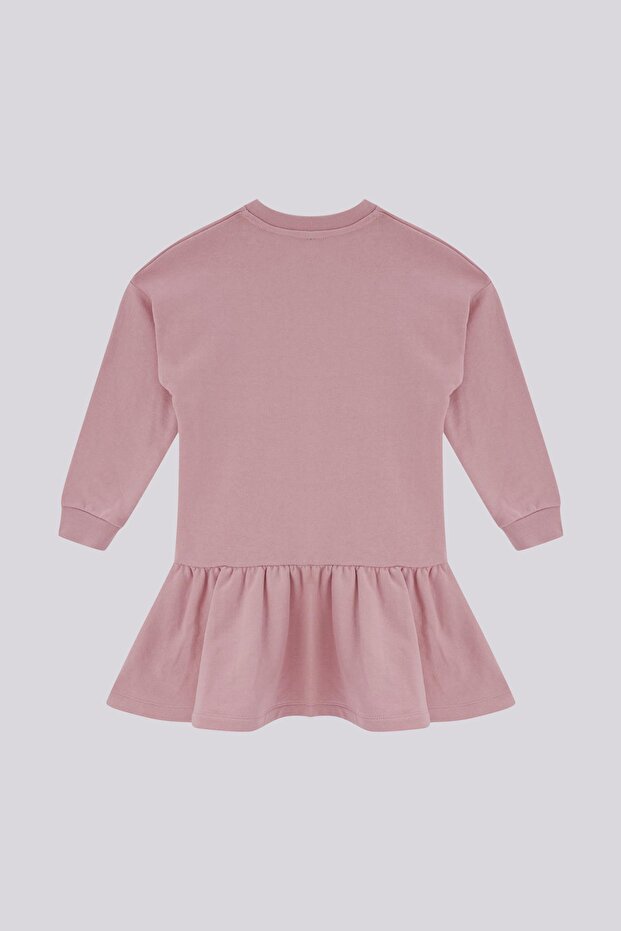 BG Store Kız Çocuk Gül Kurusu Elbise - 6