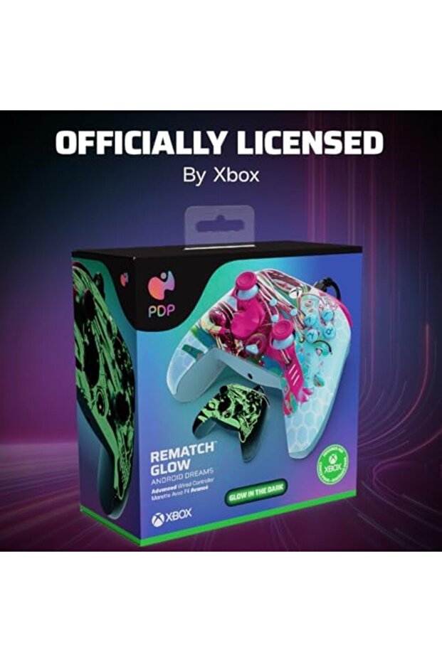 Gaming REMATCH GLOW Enhanced Wired Controller Licensed for Xbox Series X|S/Xbox One/PC/Windows, - 3