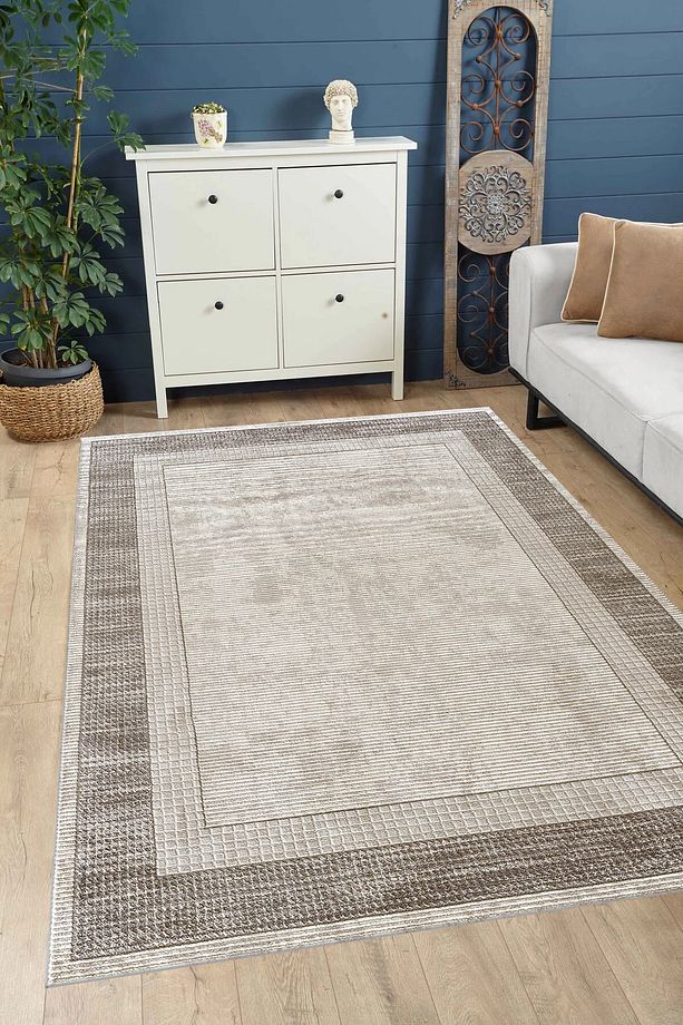 DİJİTAL BASKILI Kaymaz Taban Yıkanabilir Modern Mutfak Halısı Salon Halısı Yolluk - 1