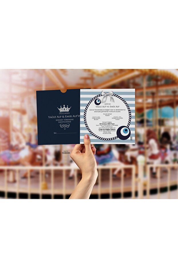 Sünnet Davetiyesi 1000 (Adet) - 1