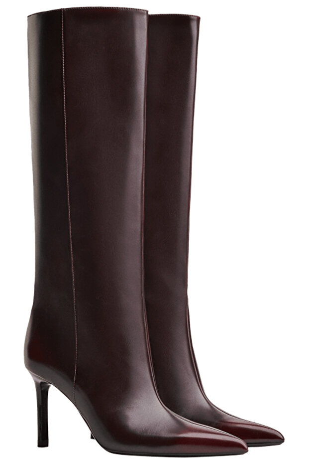 Geniş bilekli topuklu bot - 8