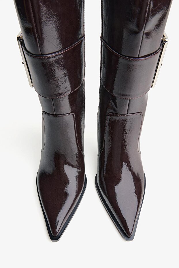 Tokalı topuklu bot - 5