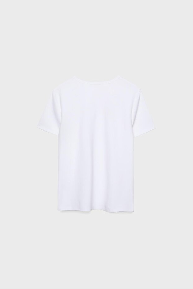 تي شيرت عادي ناعم الملمس - 7