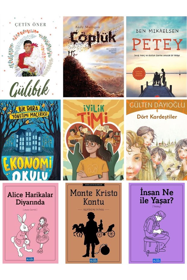 BEYAZ BALİNA YAYINLARI , PETEY , ÇÖPLÜK , GÜLİBİK , EKONEMİ OKULU , İYİLİK TİMİ , DÖRT KARDEŞTİLER , Middle School Set