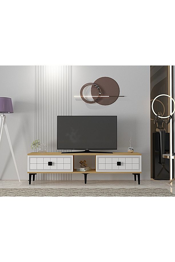 TSA1501DB - YUKA TV STAND SAFİRMEŞE-BEYAZ 150CM - 1