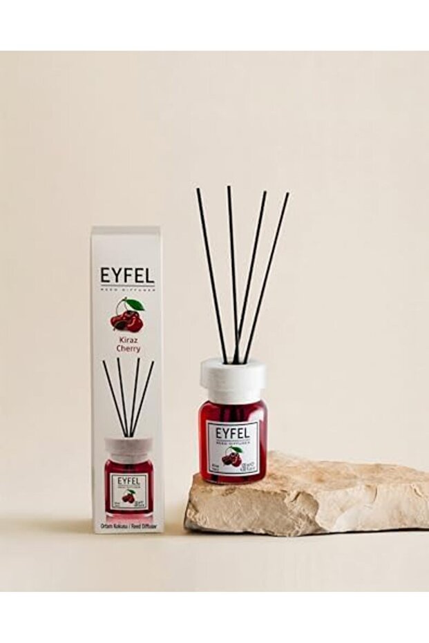 ناشر رائحة القصب للمنزل - برائحة الكرز، مجموعة موزعات الزيوت العطرية 4 أونصة - 6