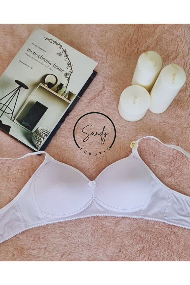 حمالات صدر قطنية ثلاثية الشكل بدون أسلاك، عبوة من قطعتين - 7