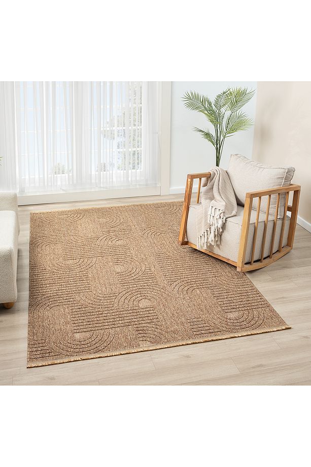 Lara İskandinav Dokuma Bukleli Modern Salon Halısı Mutfak Halısı Koridor Halısı Yolluk - 1