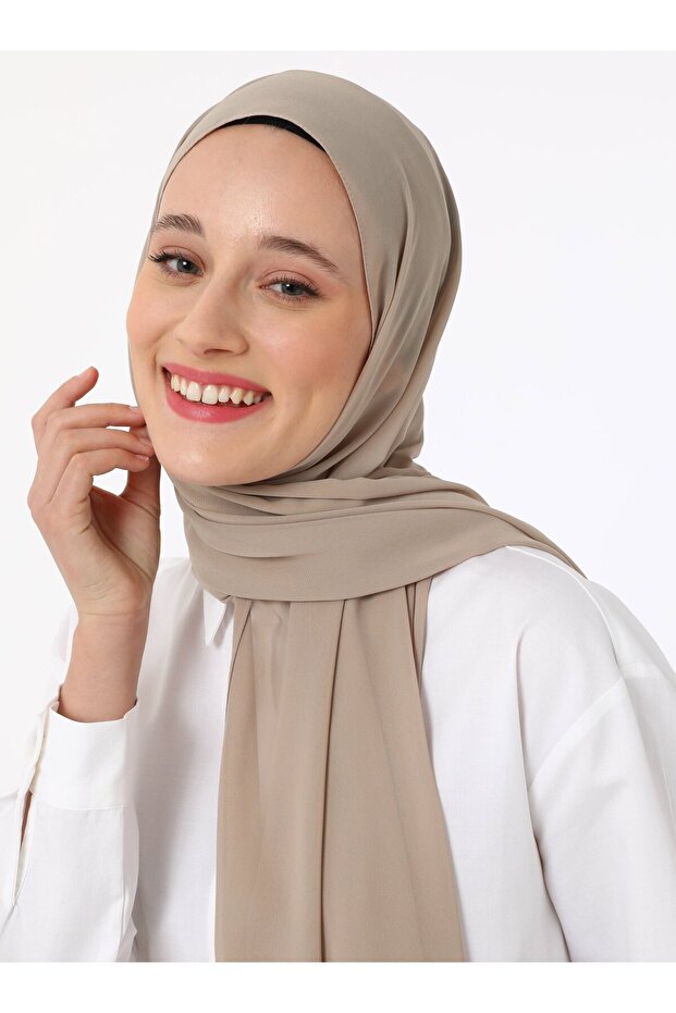 Şifon Şal - Soft Bej - ŞŞ - - 3