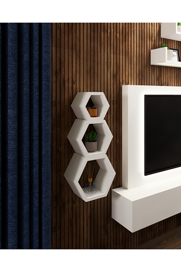 3lü Altıgen Raf - 3