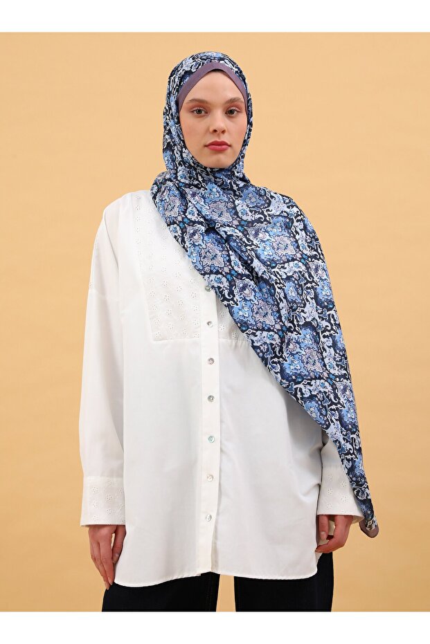 شال ناعم بنمط عرقي - متعدد الألوان - V05 - - 1