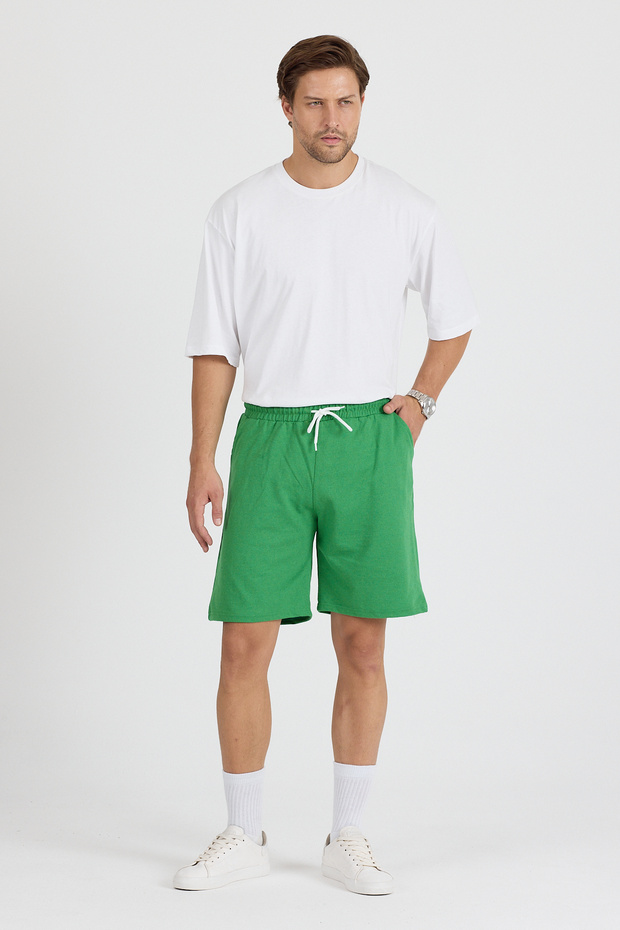 Unisex Renkli Fit Kalıp Basic Şort - 6