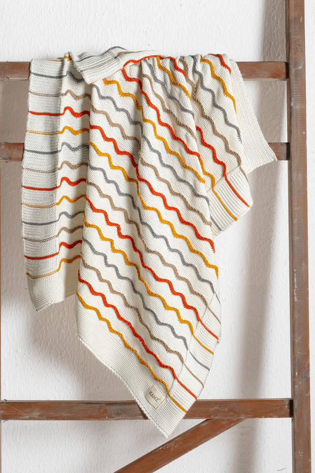Knitwear Baby Blanket 90X110 cm - Rainbow