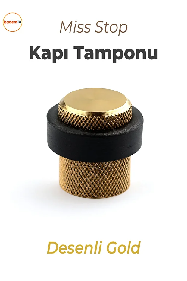 Kapı Stoperi Tamponu Gold Altın Vidalı Metal Tutacağı Tutucu Altı Kolu Pencere Stopu Takozu Sürgülü - 1