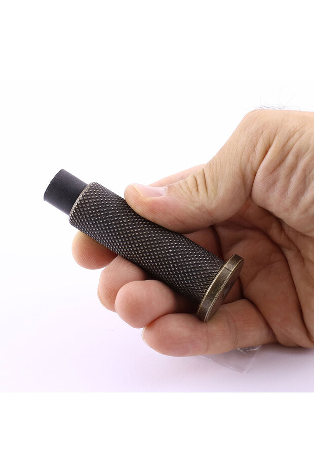 Kapı Stoperi Tamponu Antik Sarı Vidalı Metal Tutacağı Tutucu Kapı Arkası Duvar Kolu Stopu Takozu - 5