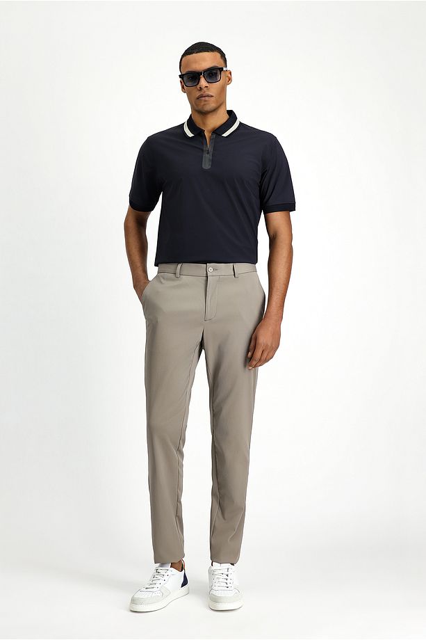 Techno-Line Super Slim Fit Ekstra Dar Kesim Likralı Klasik Kumaş Pantolon - 3
