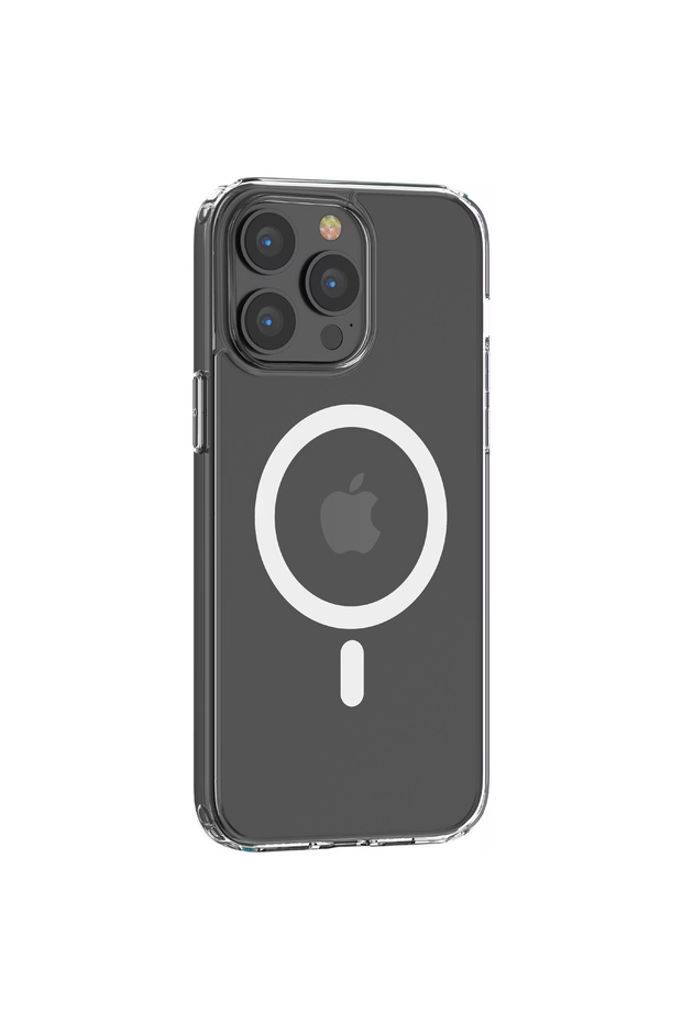 Pure Clear Magnetic Shockproof Case for iPhone 14 Plus (6.7") – Clear - 1