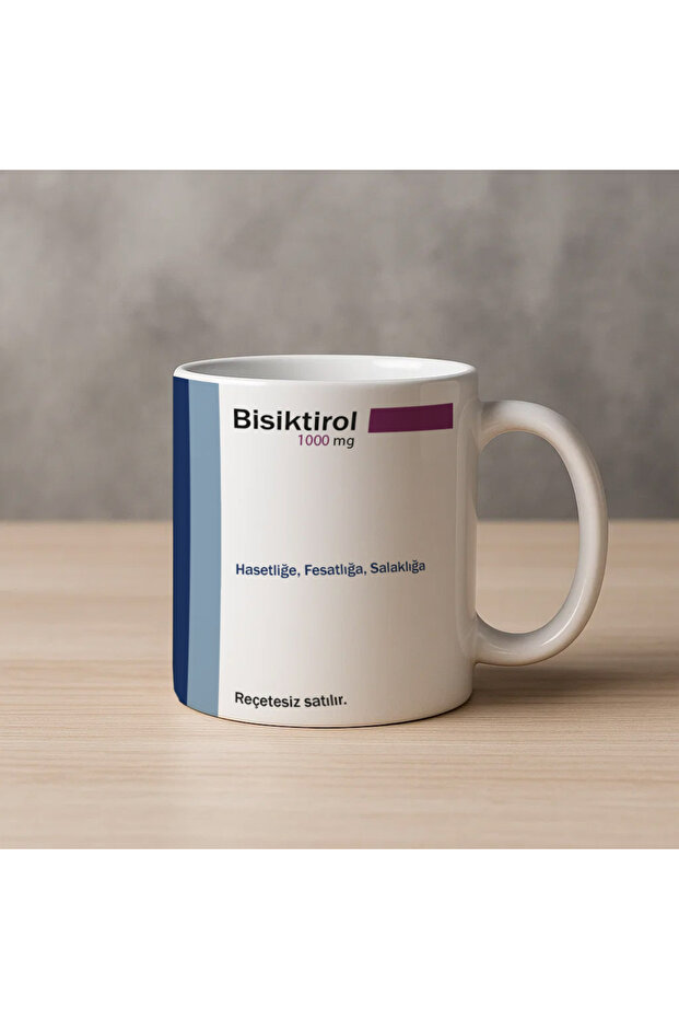 Bisiktirol Medicine Printed Mug Cup Funny Written Mug Cup