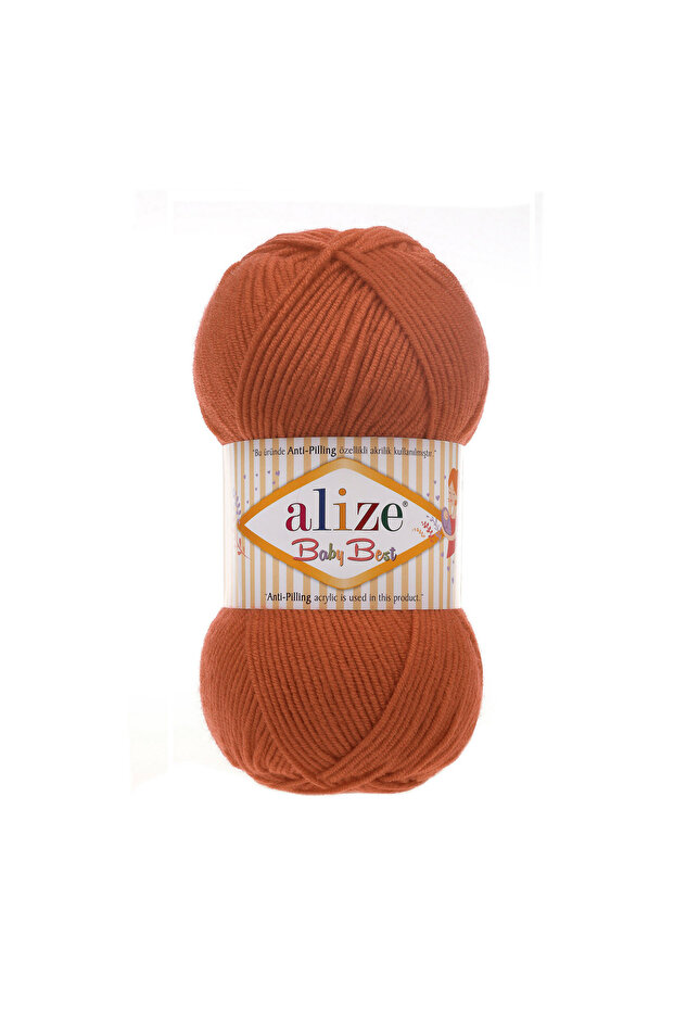 Baby Best Hand Knitting Yarn 100g - 240m – Soft Texture - Color No: 408 - Carrot
