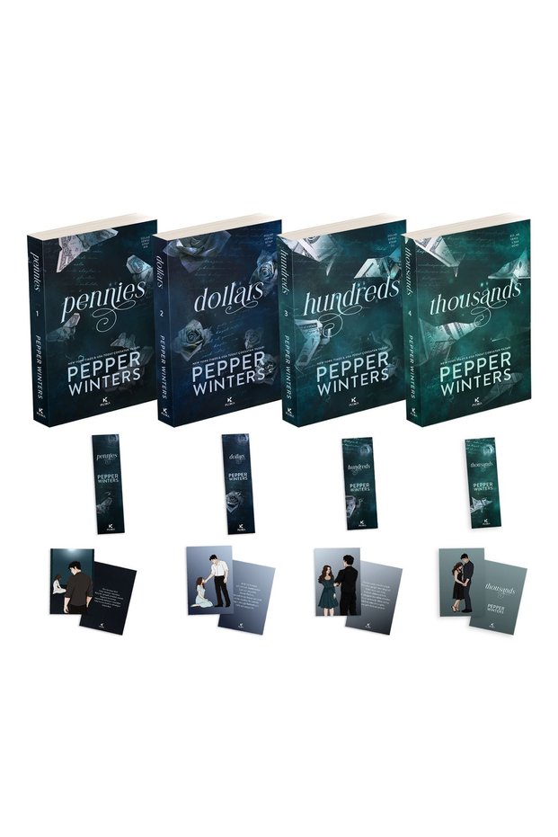 PENNIES-DOLLARS-HUNDREDS-THOUSANDS Quad Set- PEPPER WINTERS