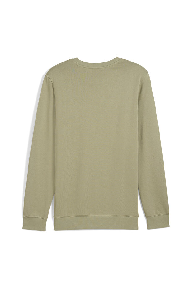 Ess Elevated Crew Erkek Yeşil Günlük Stil Sweatshirt 68472782 - 2