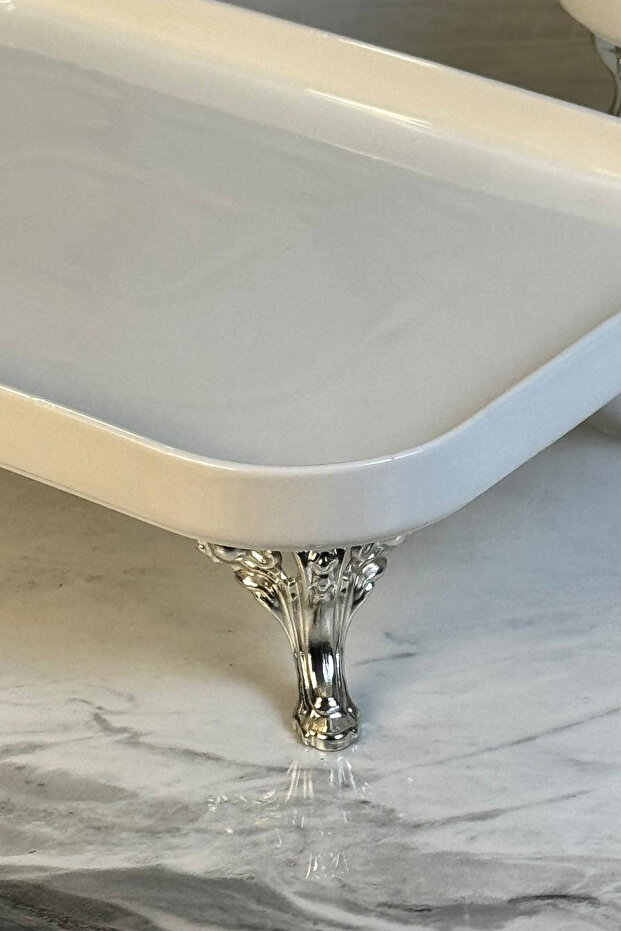 طبق تقديم على شكل مستطيل من البورسلين - 2