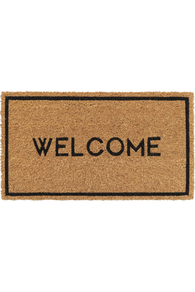Welcome Printed Rectangular Non-Slip Door Mat 33 x 60cm