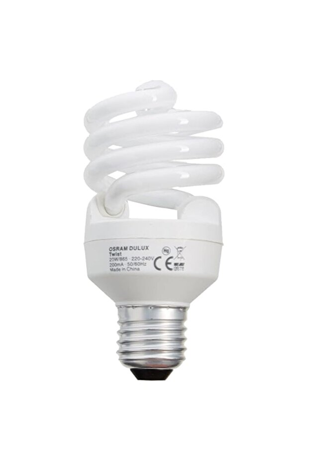 Osram Dulux Mini Twist E27 Fluorescent Bulb 20W 1300lm 865