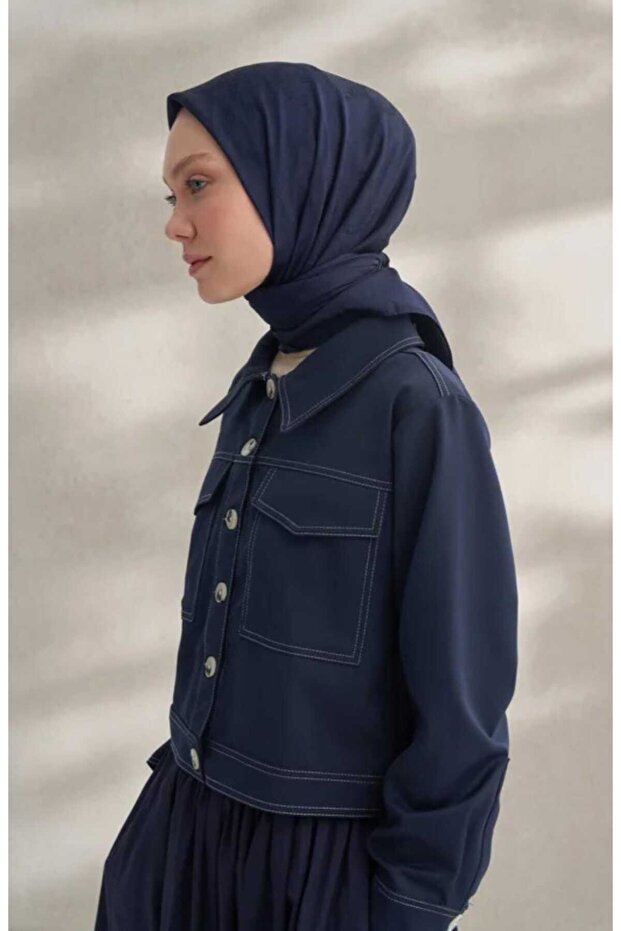 وشاح من قماش الكريب جاكار بنمط Q - 2