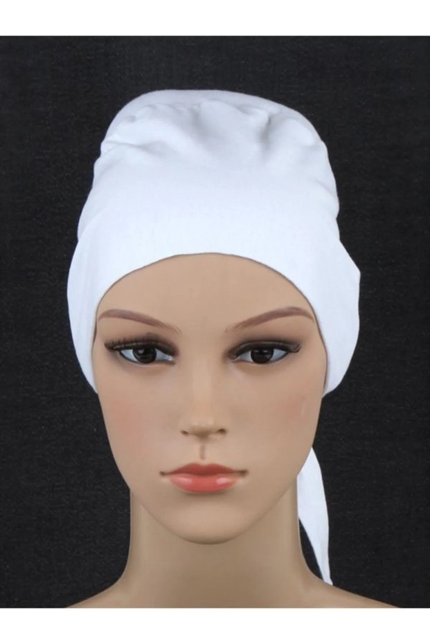 Plain Black Seamless Sponge Knob Combed Cotton Inner Cap