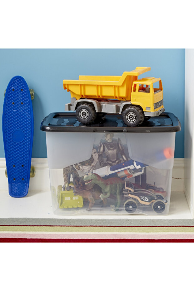 Curve Stackable Storage Box with Lid 65 Liter - 4