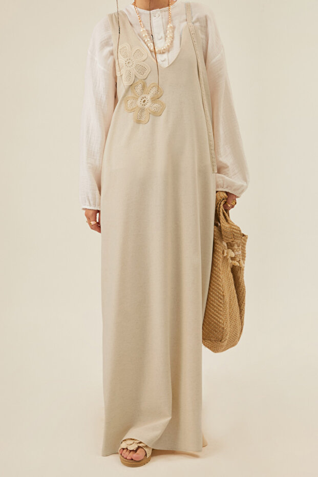 Çiçek Dantelli Jile Taş - 7