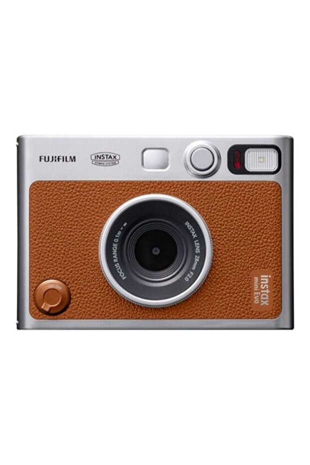 Instax Mini EVO Hybrid Instant Camera – Brown (USB-C)