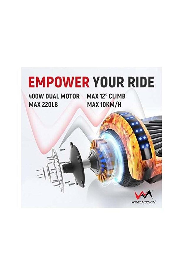 سكوتر التوازن الذاتي هوفر بورد الذكي بلوتوث بعجلتين - 4