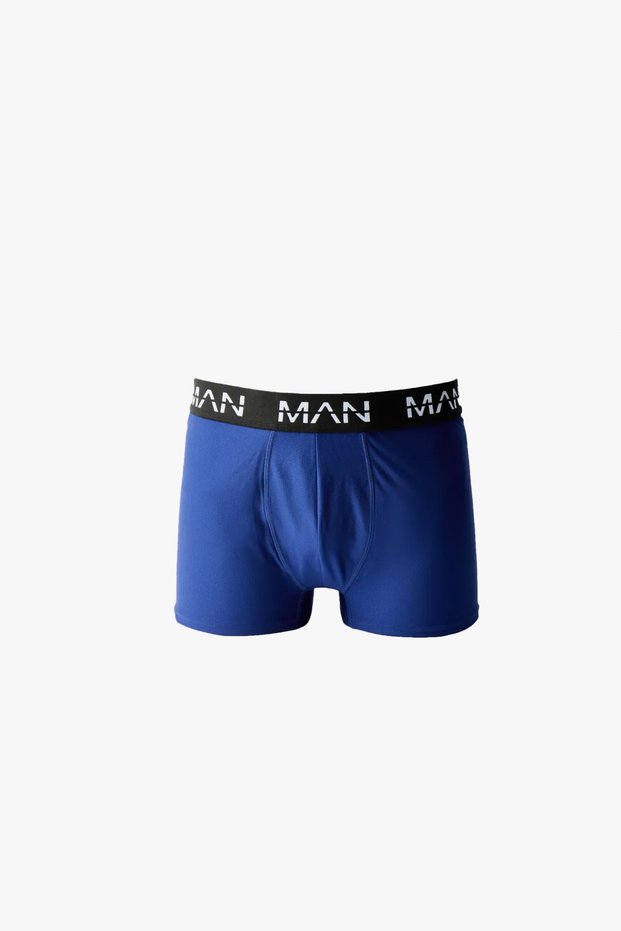 Man of Man Men's Blue Boxer Cotton Stretchy Comfortable Boxer, Sports Boxer