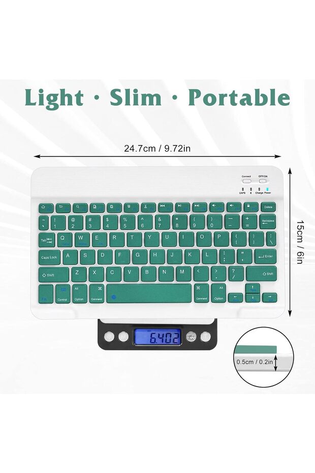 Kablosuz Klavye Mouse Seti, Bluetooth ve 2.4GHz, Sessiz Tuşlar, Windows Mac Android iOS Uyumlu MİNT - 3